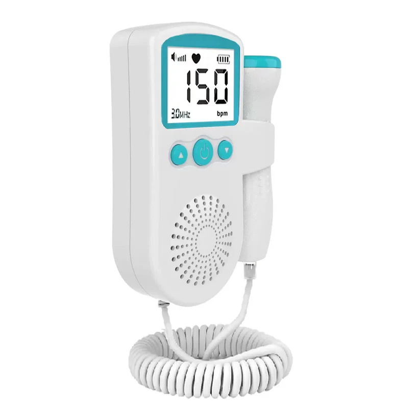 Portable Ultrasonic Fetal Doppler Baby Heart Monitor for Pregnancy + Free Gel & Battery - Image 3
