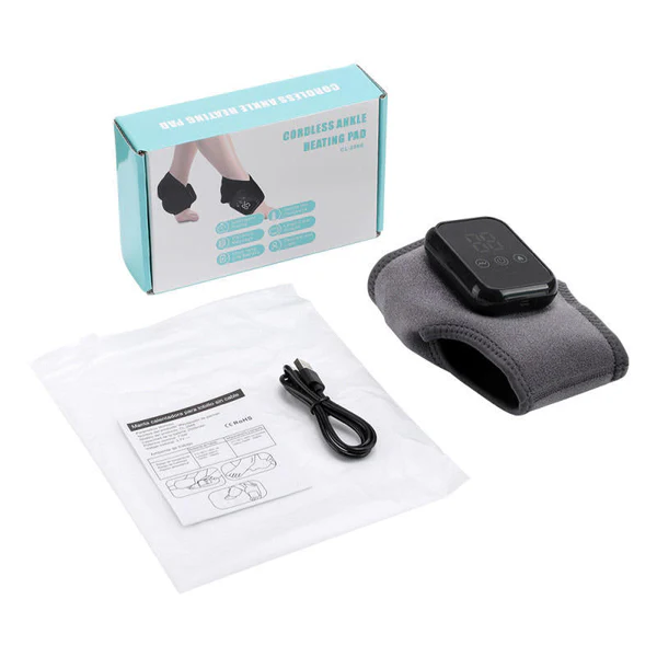 Wireless USB Heated Foot and Ankle Massager Wrap for Pain Relief - Image 3