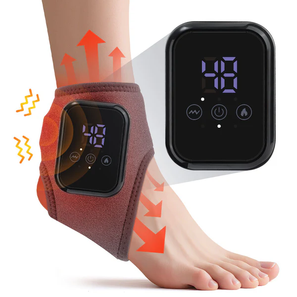 Wireless USB Heated Foot and Ankle Massager Wrap for Pain Relief - Image 2