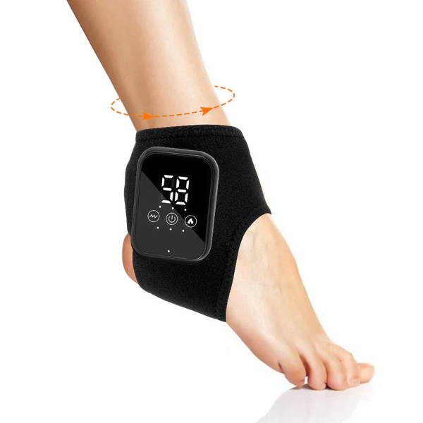 Wireless USB Heated Foot and Ankle Massager Wrap for Pain Relief