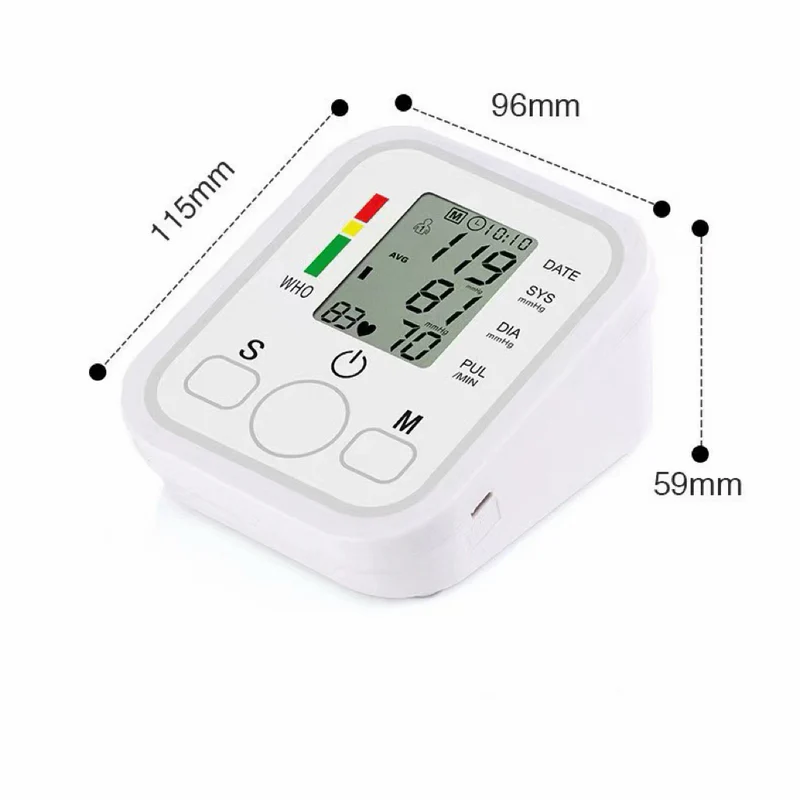 Digital Upper Arm Blood Pressure Monitor Large HD Display Auto Cuff - Image 2